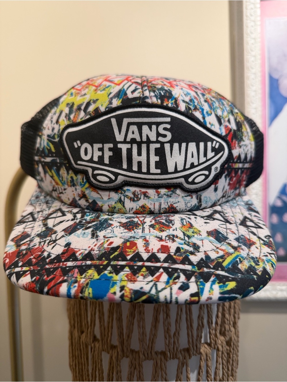 Vans Multicolor Graffiti Patch Trucker Cap